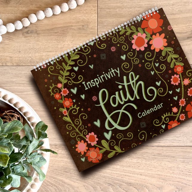 Faith Bible Verse Pretty Floral Inspirivity Calendar (Creator Uploaded)