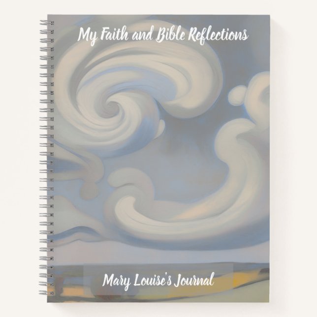 Faith & Bible Verse Reflection Spiral Notebook (Front)