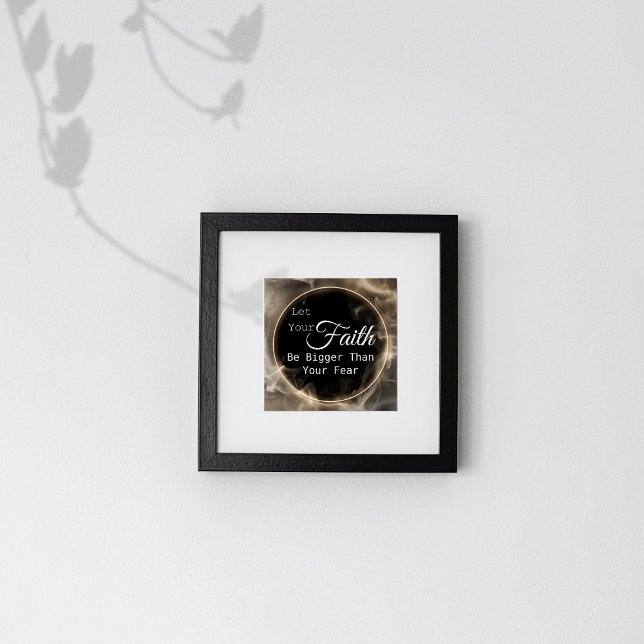 Faith Bigger Than Fear Motivational Poster (Creator Uploaded)