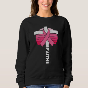 Faith Breast Cancer Awareness Christian Women Gift Sweatshirt