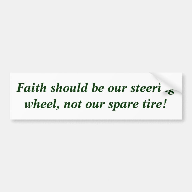 Faith Bumper Sticker (Front)