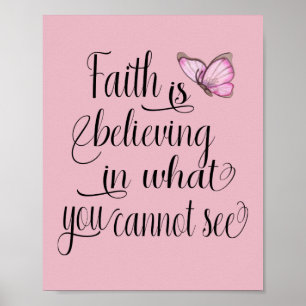 Faith Butterfly  Poster