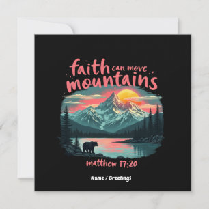 Faith Can Move Mountains Matthew 17:20 Bible Verse Invitation