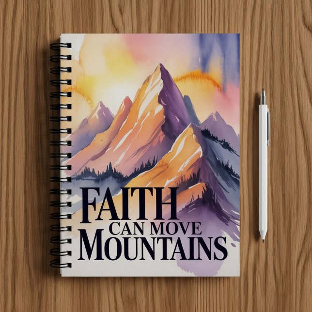 Faith can move mountains notebook  (Creator Uploaded)