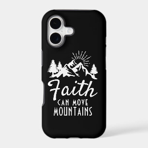 Faith Can Move Mountains Quote Inspirational Black