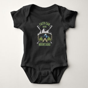 Faith Can Move Mountains Quote Unisex Baby Bodysuit