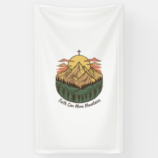 Faith Can Move Mountains Vintage Mountain Shirt (3 Banner