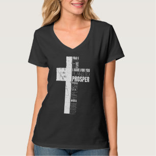 Faith Christian Bible Verse Men Women Sayings Cro T-Shirt