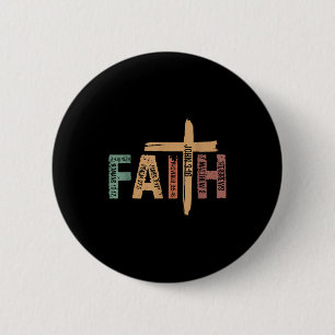 Faith Christian Inspirational Bible Verses Religio 6 Cm Round Badge