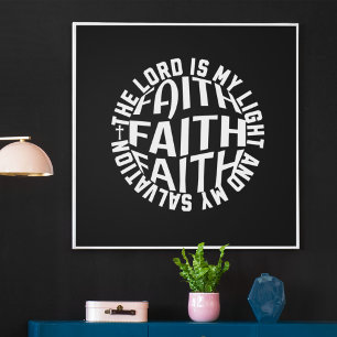 Faith Circle: The Lord is My Light Poster