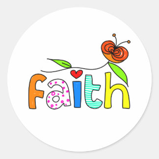 Faith Classic Round Sticker