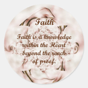 Faith Classic Round Sticker