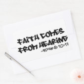 Faith Comes From Hearing Sticker Romans 10:17 (Envelope)
