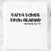 Faith Comes From Hearing Sticker Romans 10:17 (Bag)