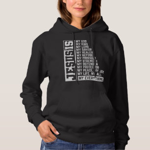 Faith Cross Christian Religious Jesus Lord Gift Je Hoodie