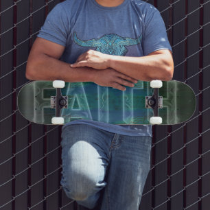 Faith Cross Heartbeat Skateboard