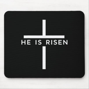 Faith Cross Jesus Resurrection Christians Mouse Pad