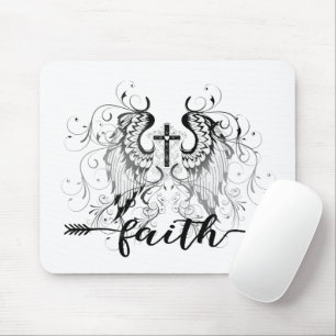 Faith cross mouse pad