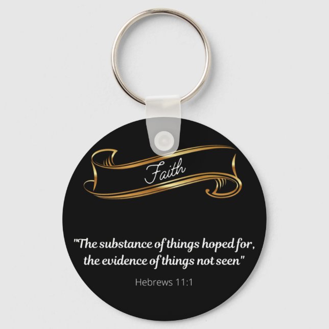 Faith Definition  Key Ring (Front)