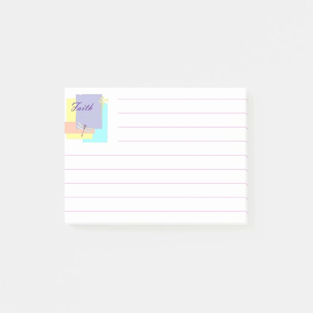 Faith dragonfly post-it notes (Front)