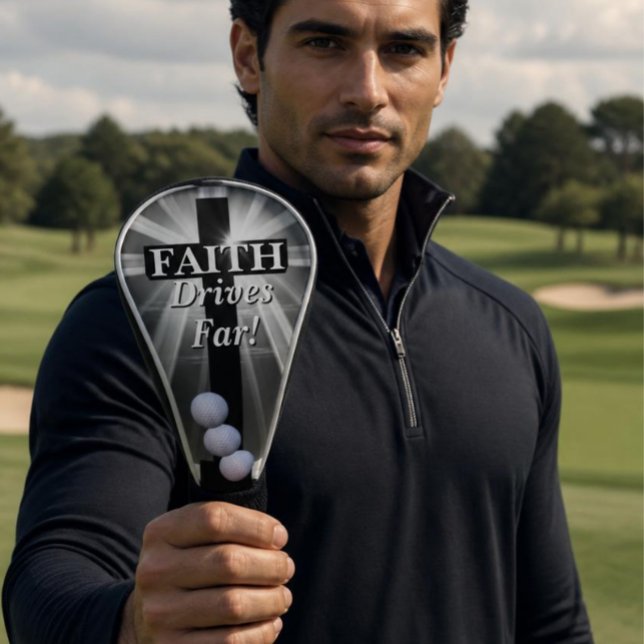 Faith Drives Far Golf Head Cover (Creator Uploaded)