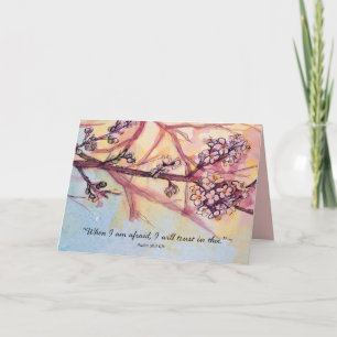 Faith Encouragement Scripture Psalm 56 Tree Card