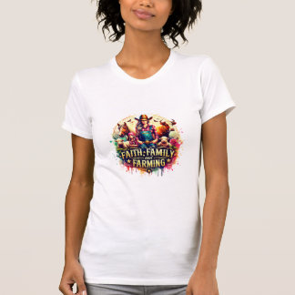 ✨Faith, Family & Farming - Cowgirl Ranch Shirt