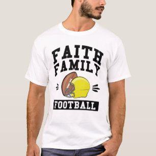 Faith Family Football T-Shirt