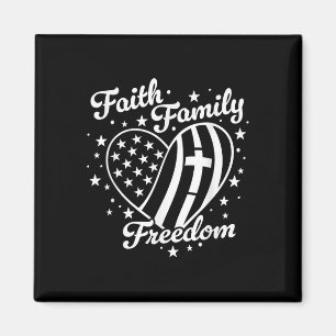 Faith Family Freedom Patriot 4th Of July 4th Usa C Magnet