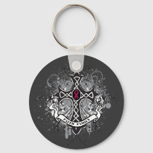 Faith Family Prayer Cross - Multiple Myeloma Key Ring