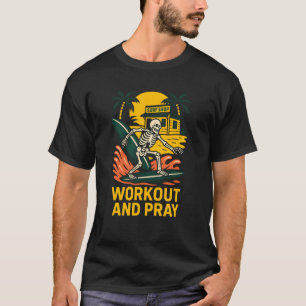 Faith Fitness Workout Pray Cool Mens Christian Fai T-Shirt