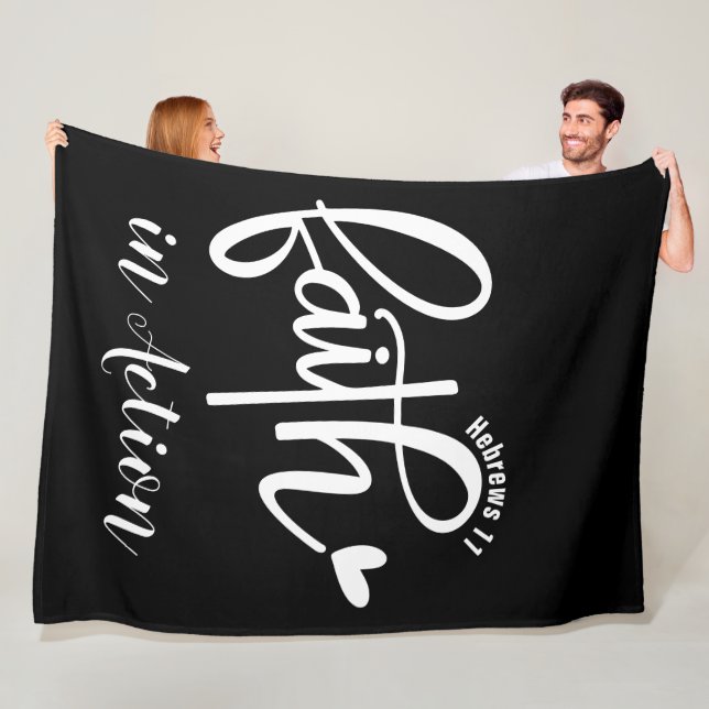 Faith - Fleece Blanket, 60"x80" Blanket (In Situ)