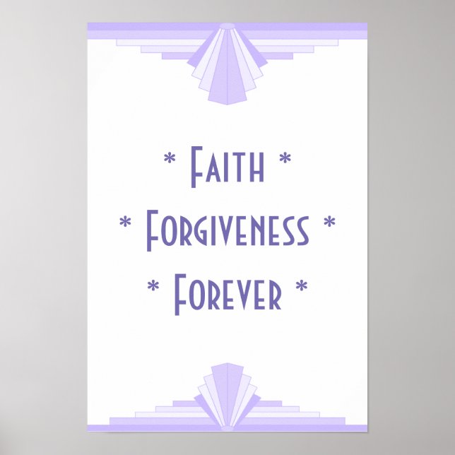 Faith - Forgiveness - Forever Poster (Front)