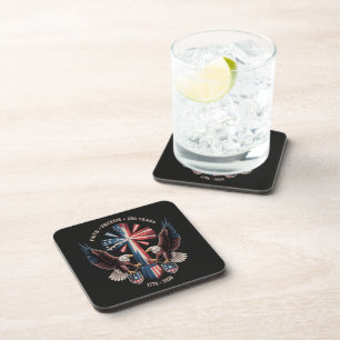 Faith Freedom 250 Years 250th Anniversary USA Coaster