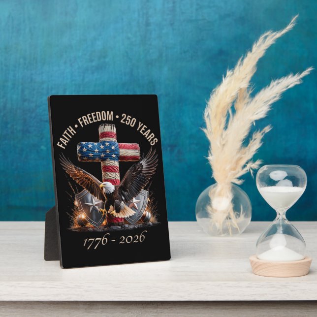 Faith Freedom 250 Years Plaque (Side)