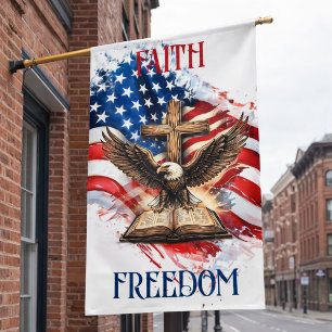Faith & Freedom Eagle Tribute Banner