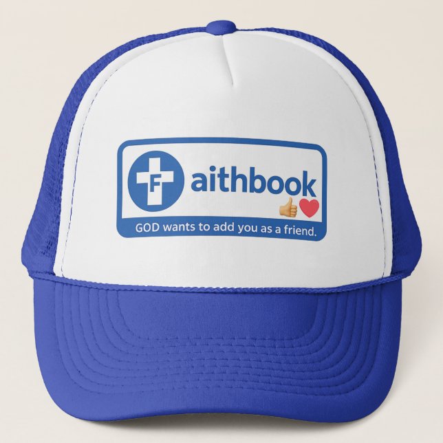 Faith - Friend - Christian Trucker Hat (Front)