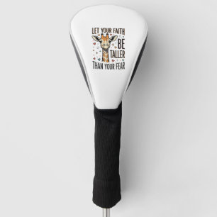 Faith Giraffe Inspirational Vintage Shirt Design_1 Golf Head Cover