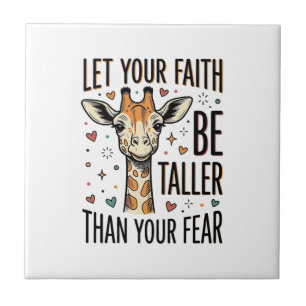 Faith Giraffe Inspirational Vintage Shirt Design_1 Tile