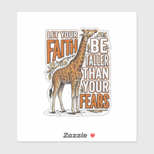 Faith Giraffe Vintage Inspirational Shirt Design_1
