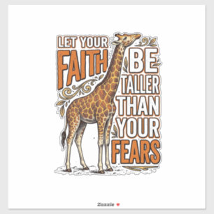 Faith Giraffe Vintage Inspirational Shirt Design_1