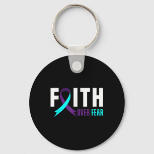 Faith God Fear Support Suicide Prevention Awarenes Key Ring
