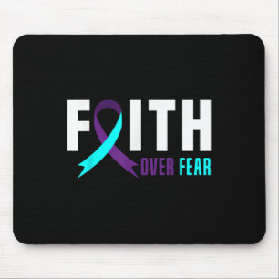 Faith God Fear Support Suicide Prevention Awarenes Mouse Pad