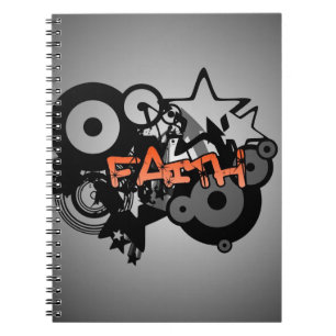FAITH Graffiti Art Spiral Notebook