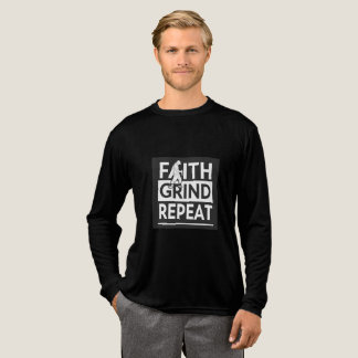 Faith Grind Repeat | Daily Hustle Motivational Tri-Blend Shirt