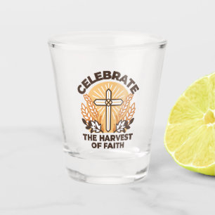 Faith Harvest Celebration – Inspirational Art Shot Glass