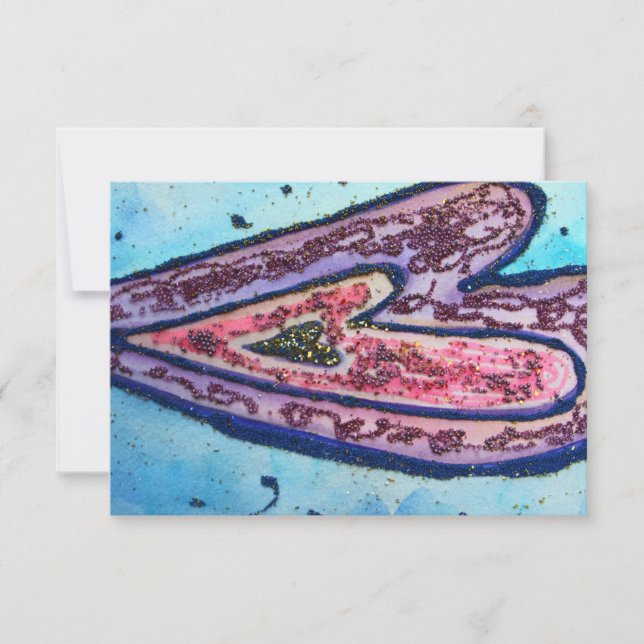 Faith Hearts Custom Small Invitation or Invite (Front)