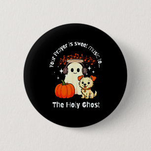 Faith-holy Ghost Music &amp; Prayer For Christian  6 Cm Round Badge