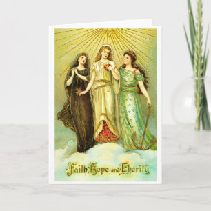 Faith, Hope and Charity Holiday Card