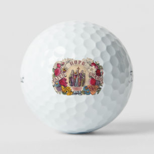 Faith, Hope and Charity Theological virtues Golf Balls